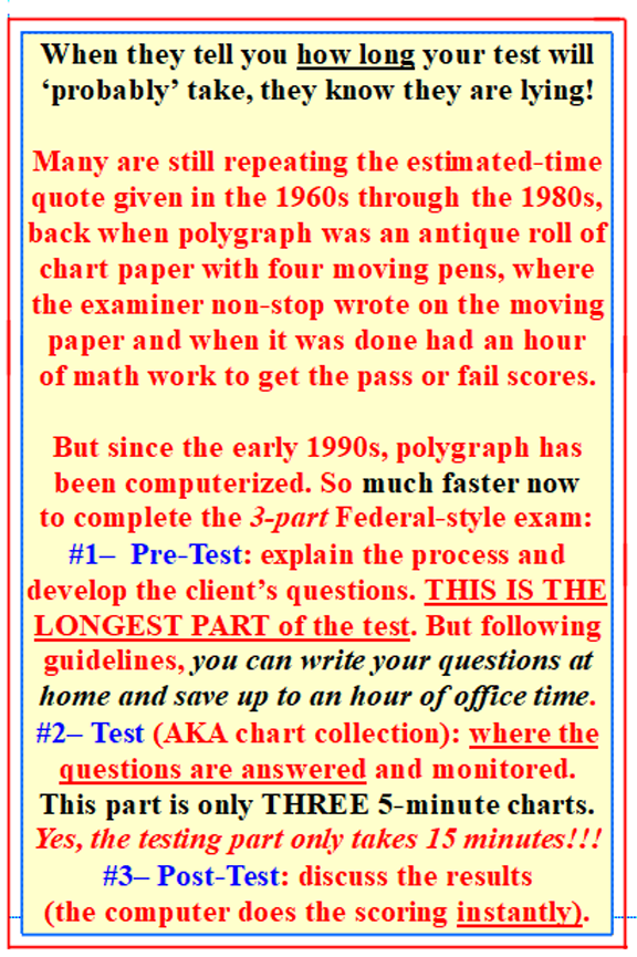 how long does a polygraph test really take